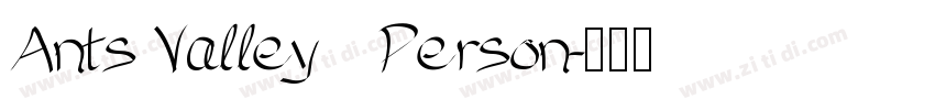 Ants Valley   Person字体转换